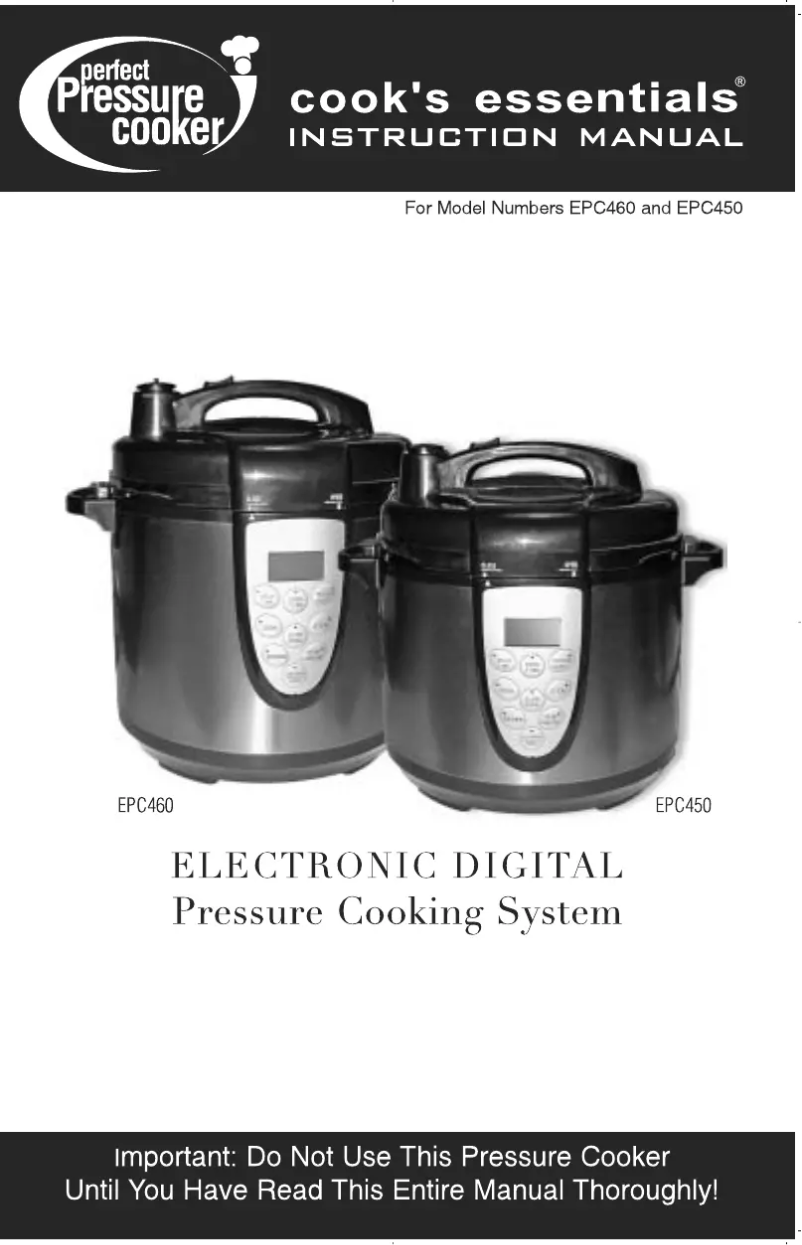 First page image of the manual for EPC450