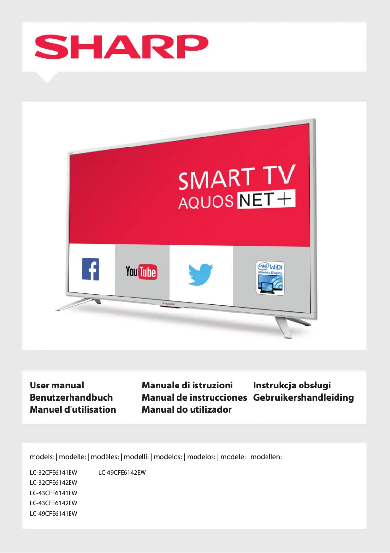 First page image of the manual for LC-32CFE6141EW