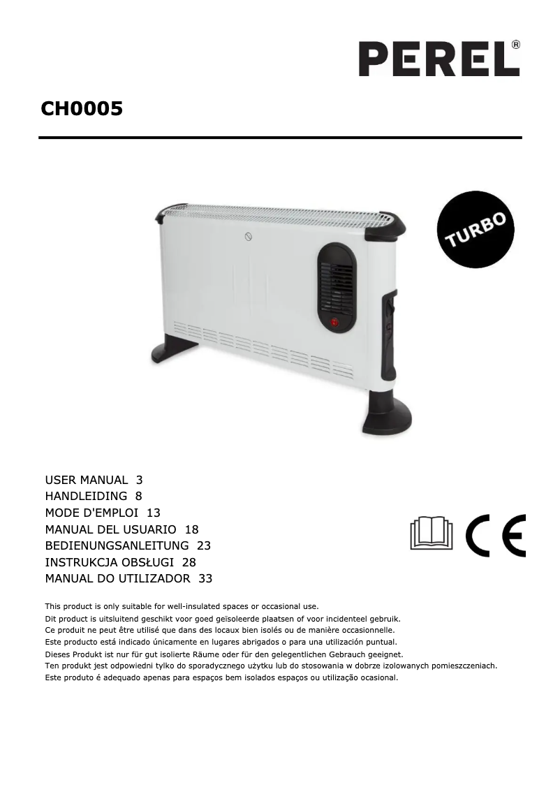 First page image of the manual for CH0005