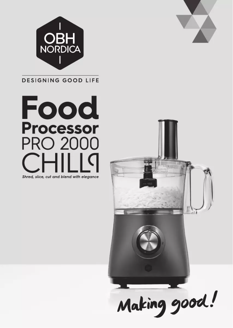 Page 1 of the manual User Manual OBH Nordica Pro 2000 Chilli 6798