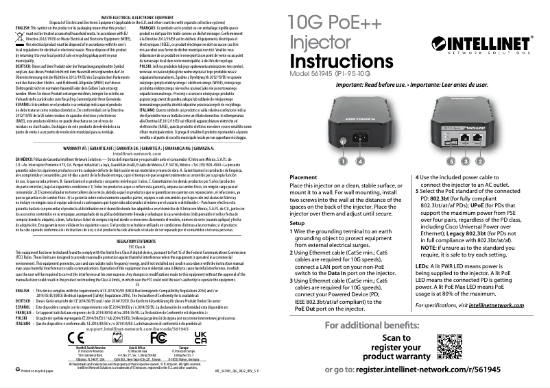 First page image of the manual for 561945