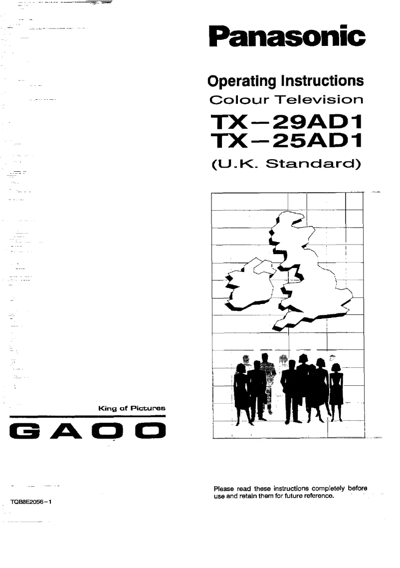 First page image of the manual for TX-29AD1