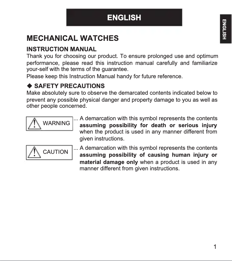 First page image of the manual for Diver FEM65001YW