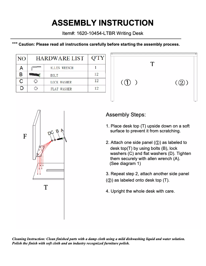 Page 1 of the manual User Manual Hooker 1620-10454-LTBR