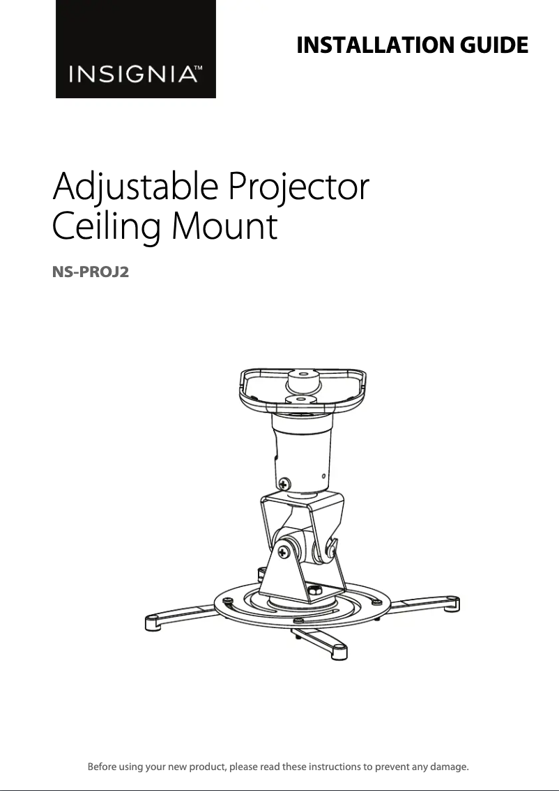 First page image of the manual for NS-PROJ2