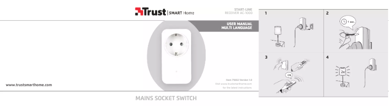 First page image of the manual for AC-1000