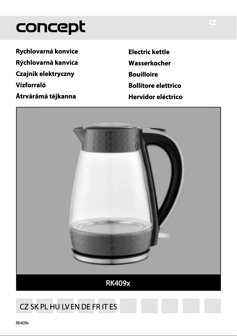 Page 1 of the manual User Manual Concept RK4090