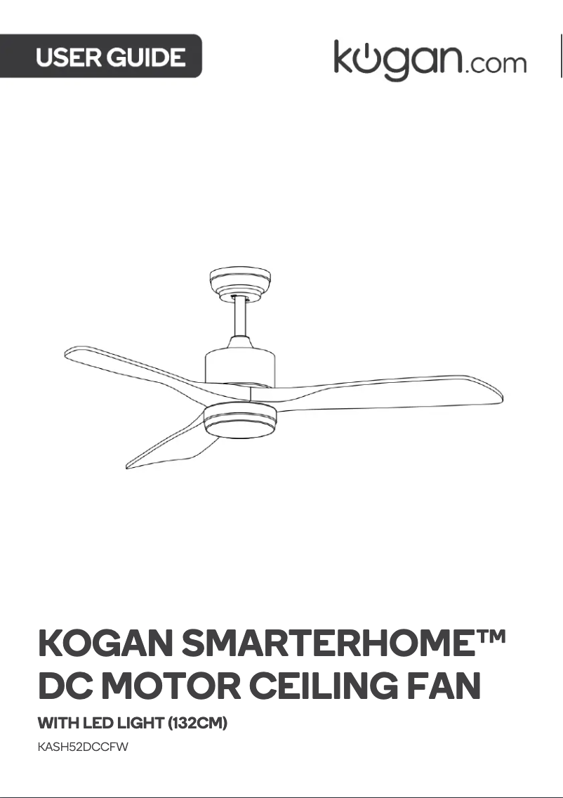 Page 1 of the manual User Manual Kogan KASH52DCCFW