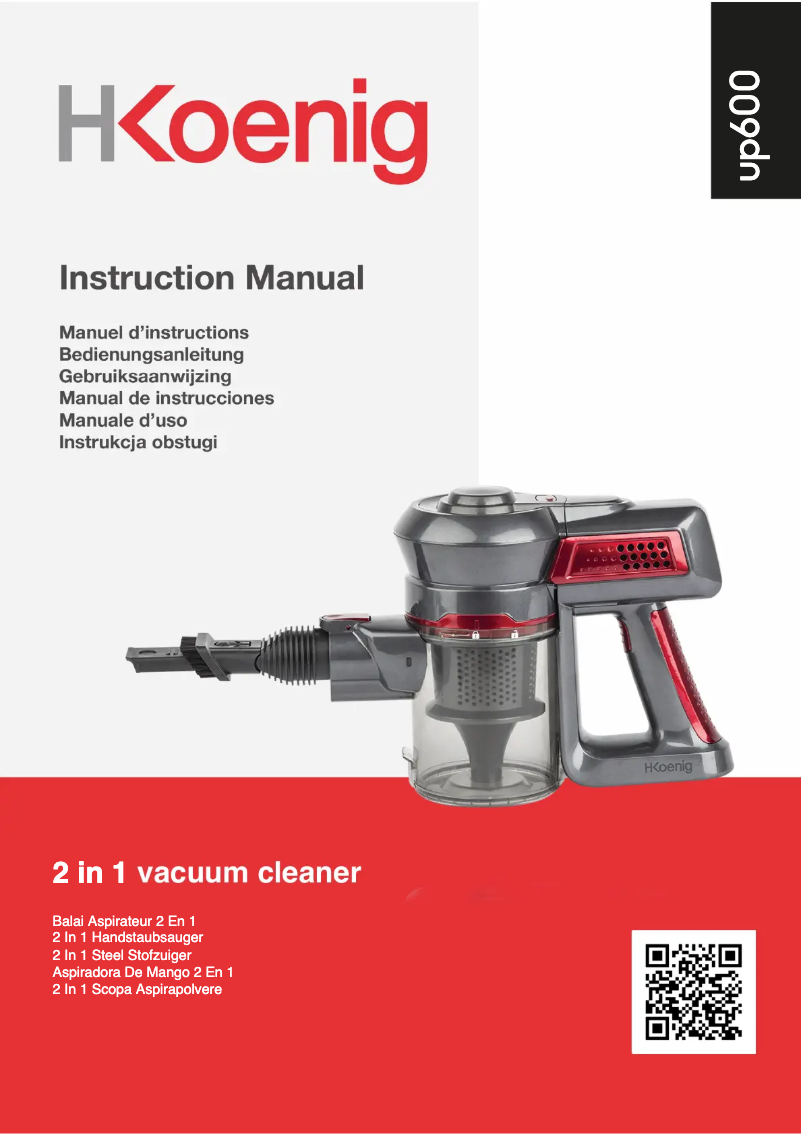 First page image of the manual for UP600