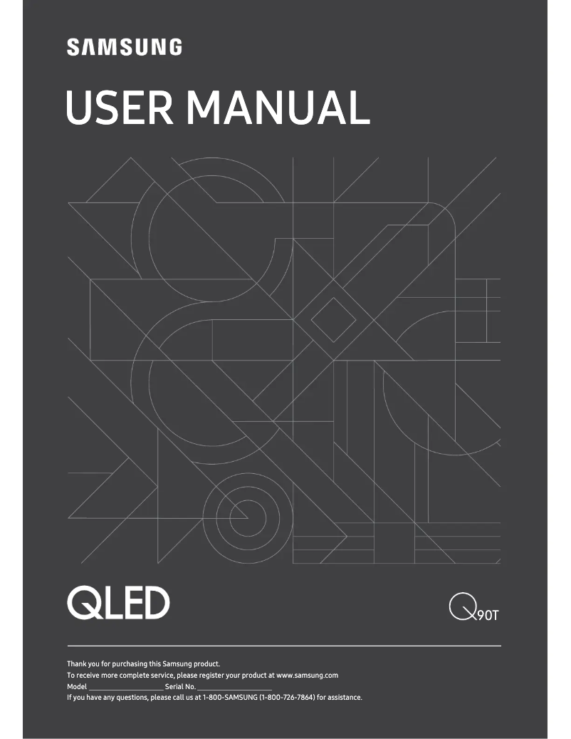 First page image of the manual for QN75Q90T