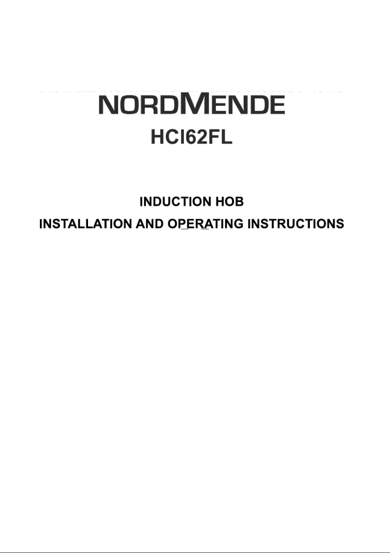First page image of the manual for HCI62FL