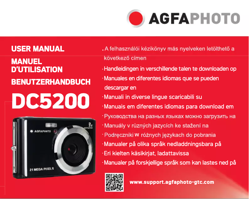 Page 1 of the manual User Manual Agfa DC5200
