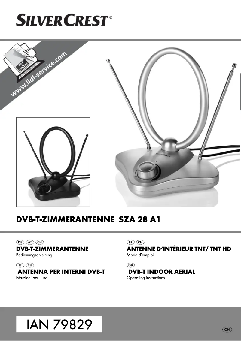 First page image of the manual for SZA 28 A1