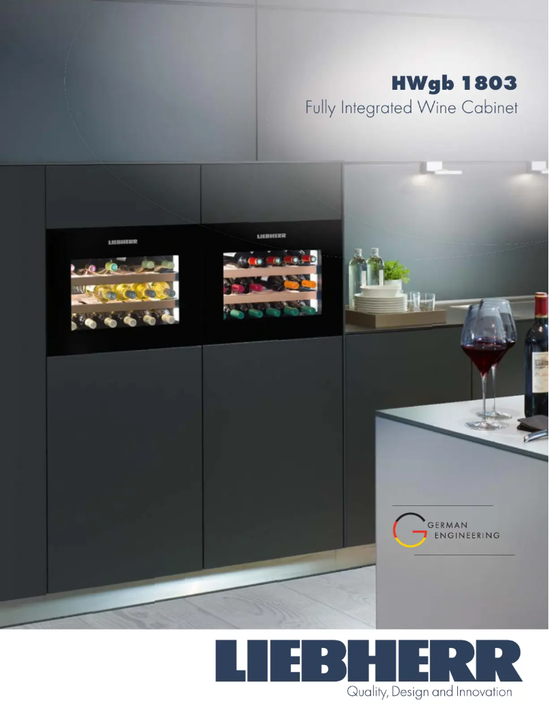 Page 1 of the manual Technical Sheet Liebherr HWGB-1803