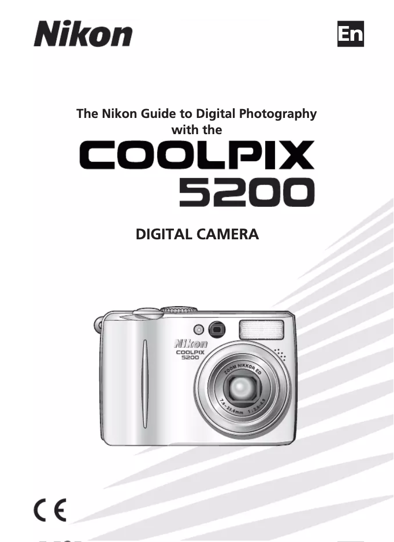 First page image of the manual for Coolpix 5200