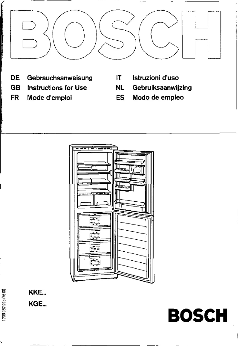 Page 1 of the manual User Manual Bosch KGE32461