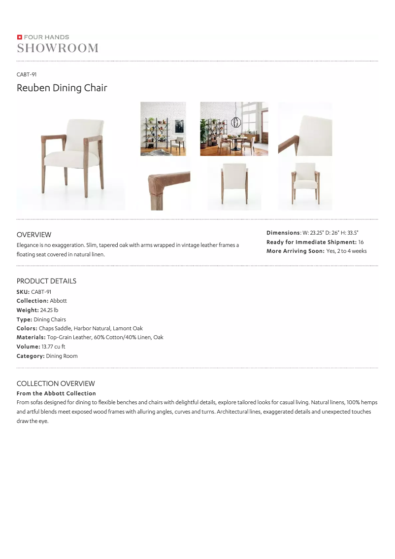 Page 1 of the manual User Manual Four Hands CABT-91