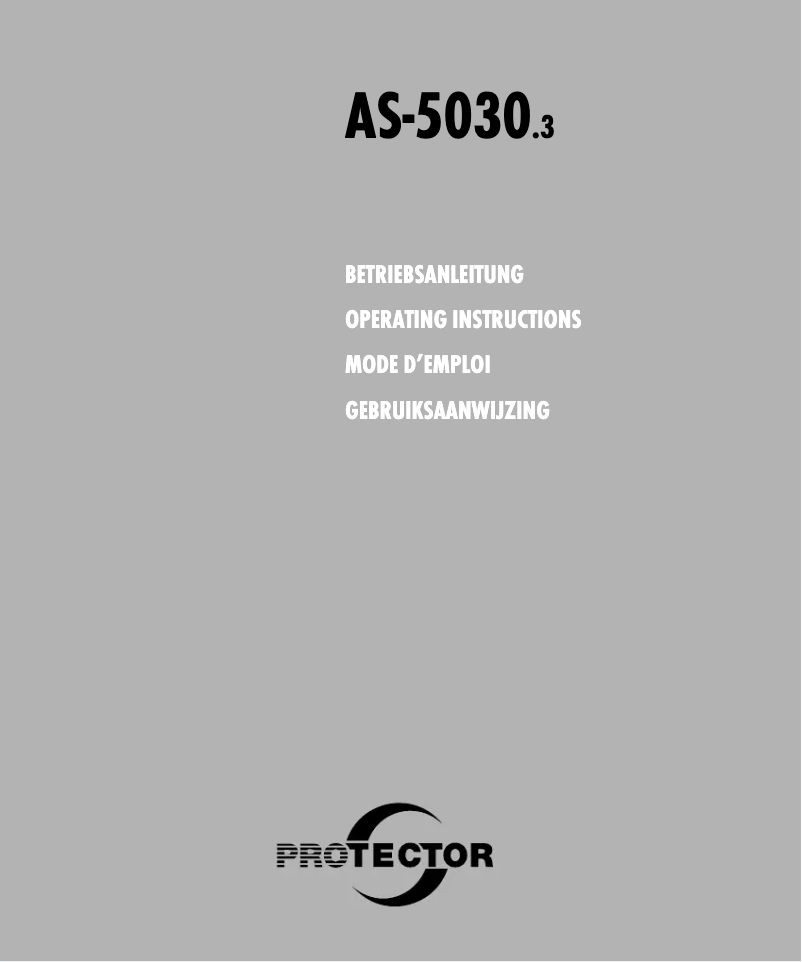 First page image of the manual for AS-5030