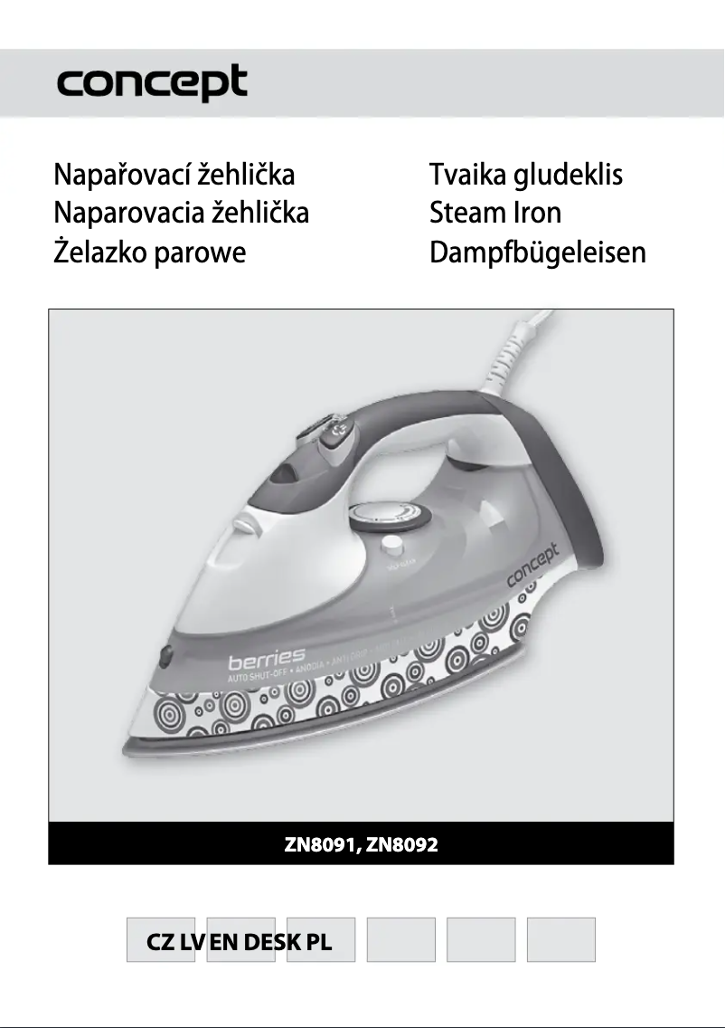 Image de la première page du manuel de l'appareil ZN-8091