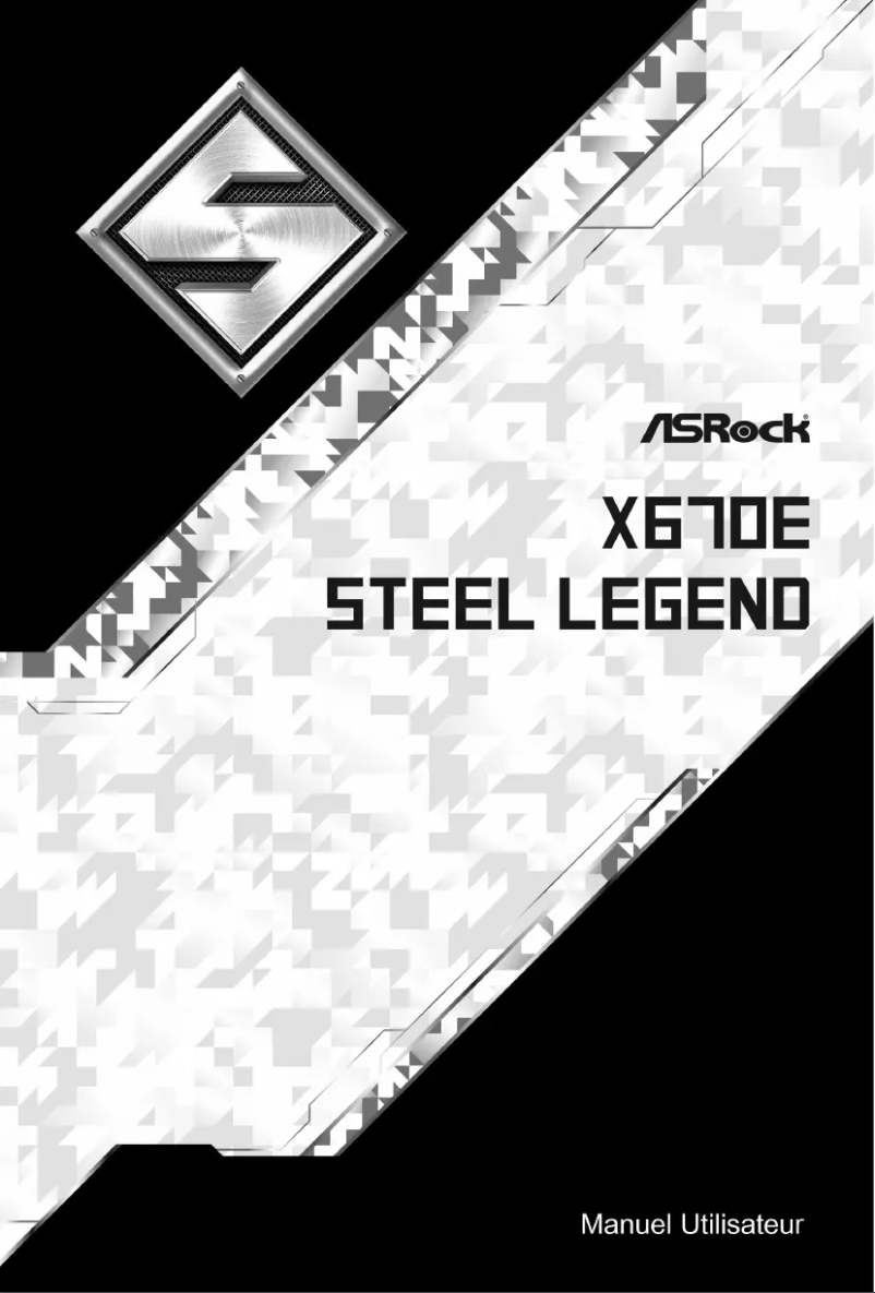 Image de la première page du manuel de l'appareil X670E Steel Legend