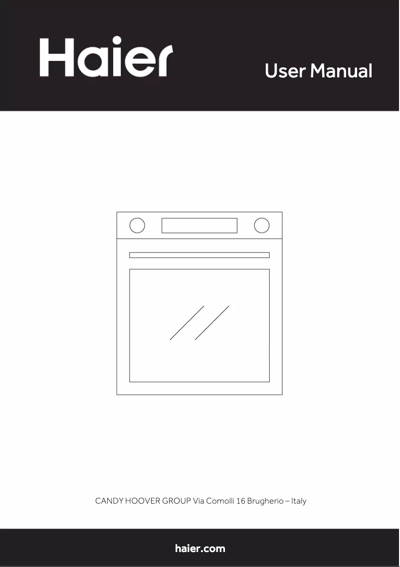 Page 1 of the manual Instruction Manual Haier HWO60SM4TS9BH