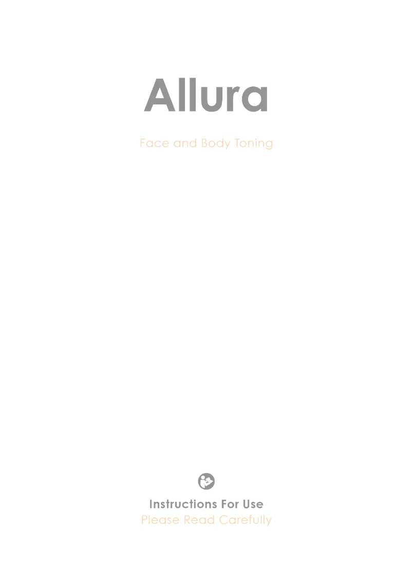 Page 1 of the manual User Manual TensCare Allura
