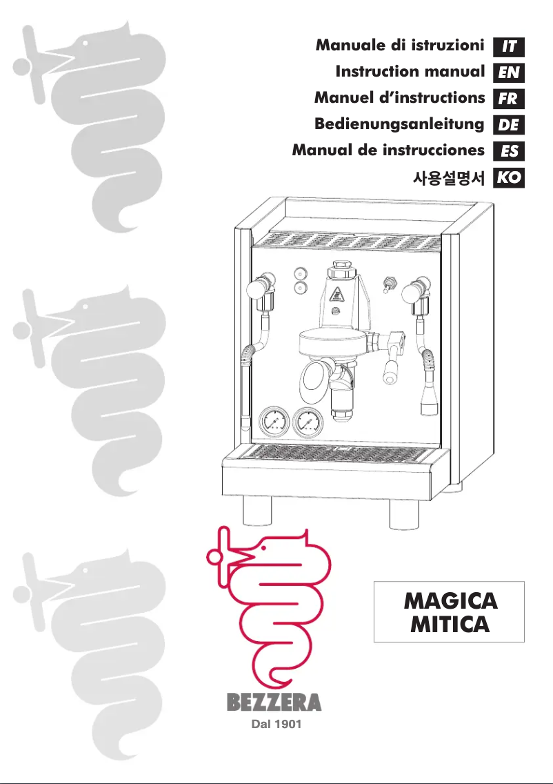 First page image of the manual for Magica