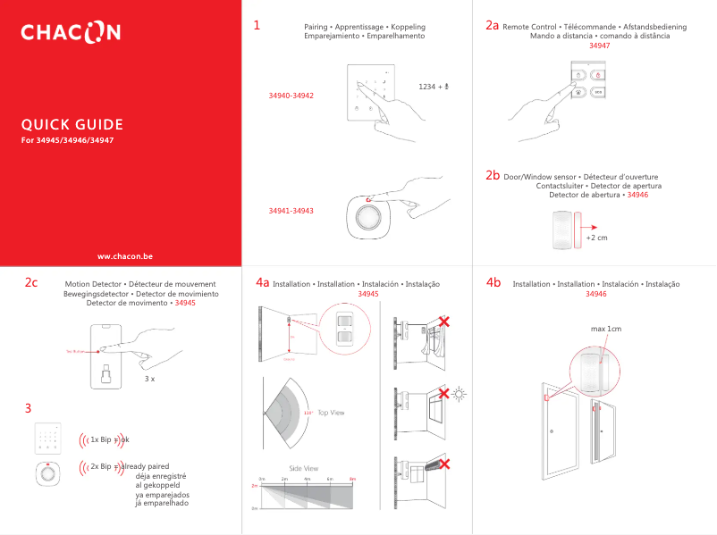 Page 1 of the manual User Manual Chacon 34945