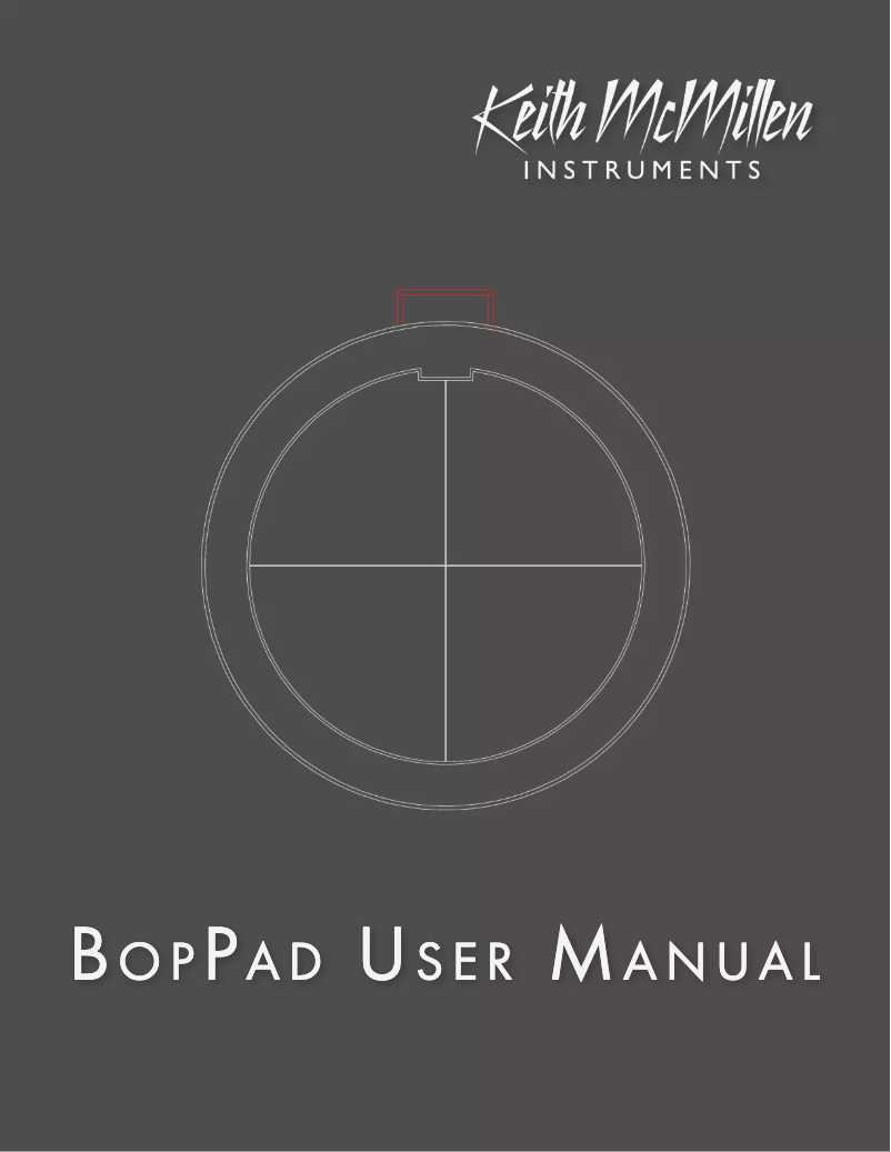 First page image of the manual for BopPad