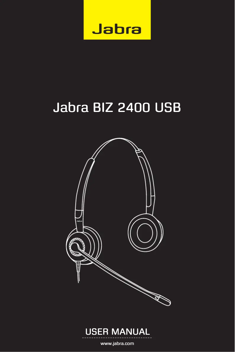 Page 1 of the manual User Manual Jabra BIZ 2400 MS