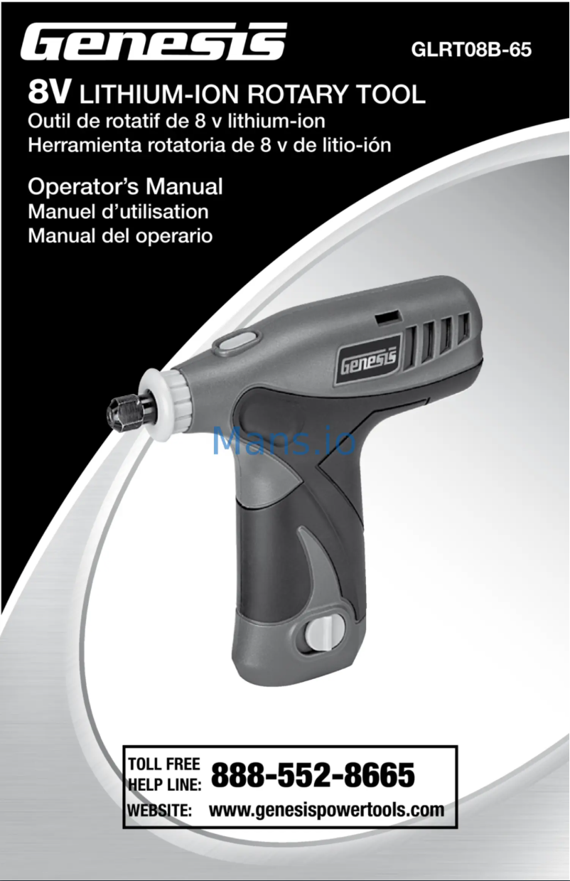 First page image of the manual for GLRT08B-65