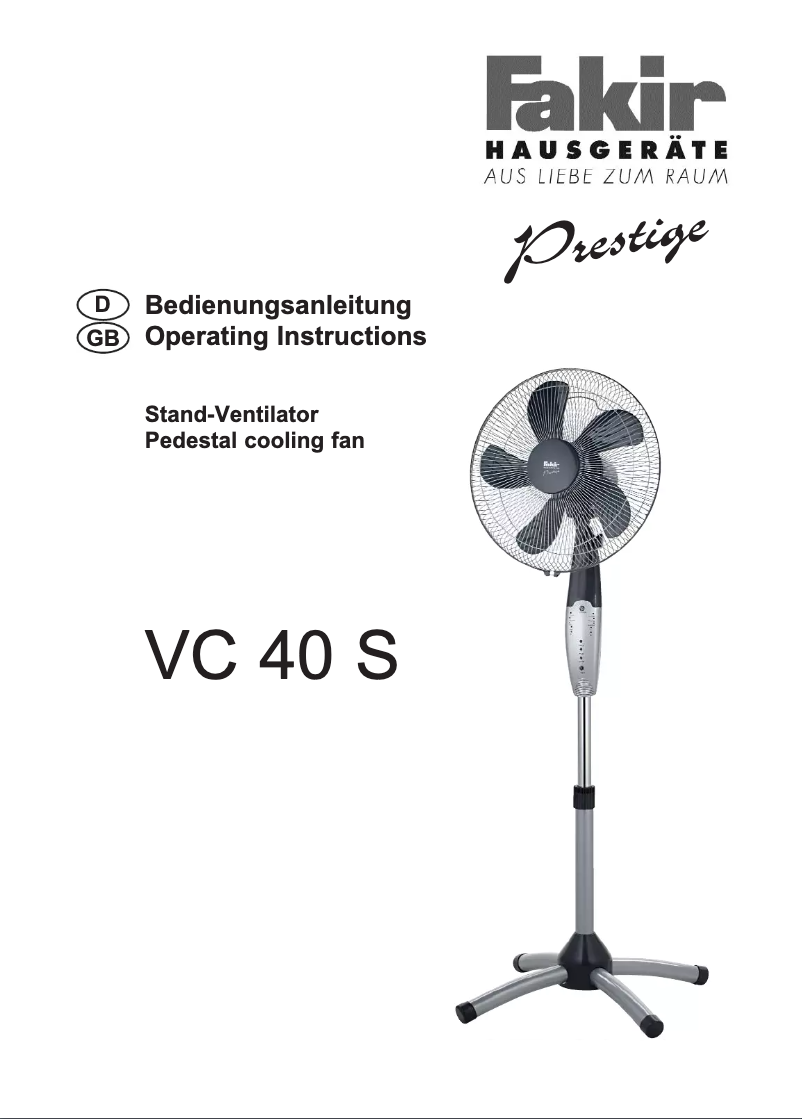 First page image of the manual for VC 40 S