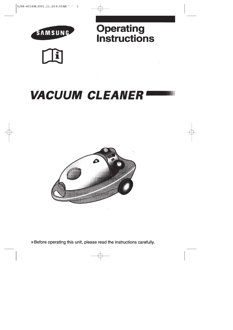 Page 1 of the manual User Manual Samsung VC-7727V