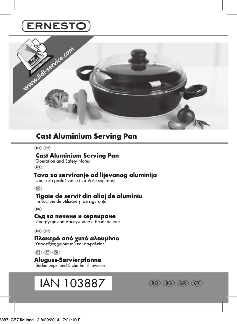 Image de la première page du manuel de l'appareil IAN 103887