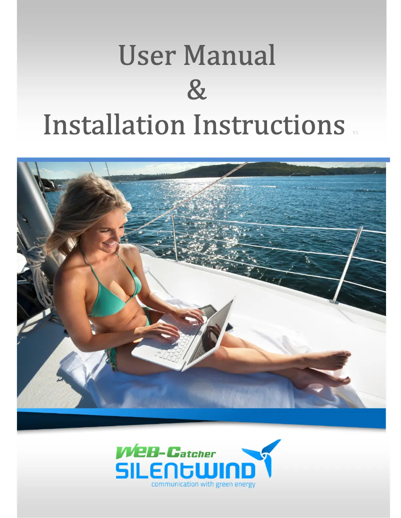 First page image of the manual for Web-Catcher