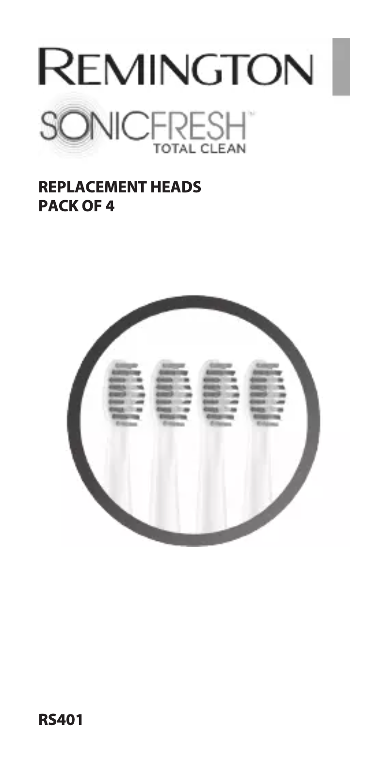Page 1 of the manual User Manual Remington RS401