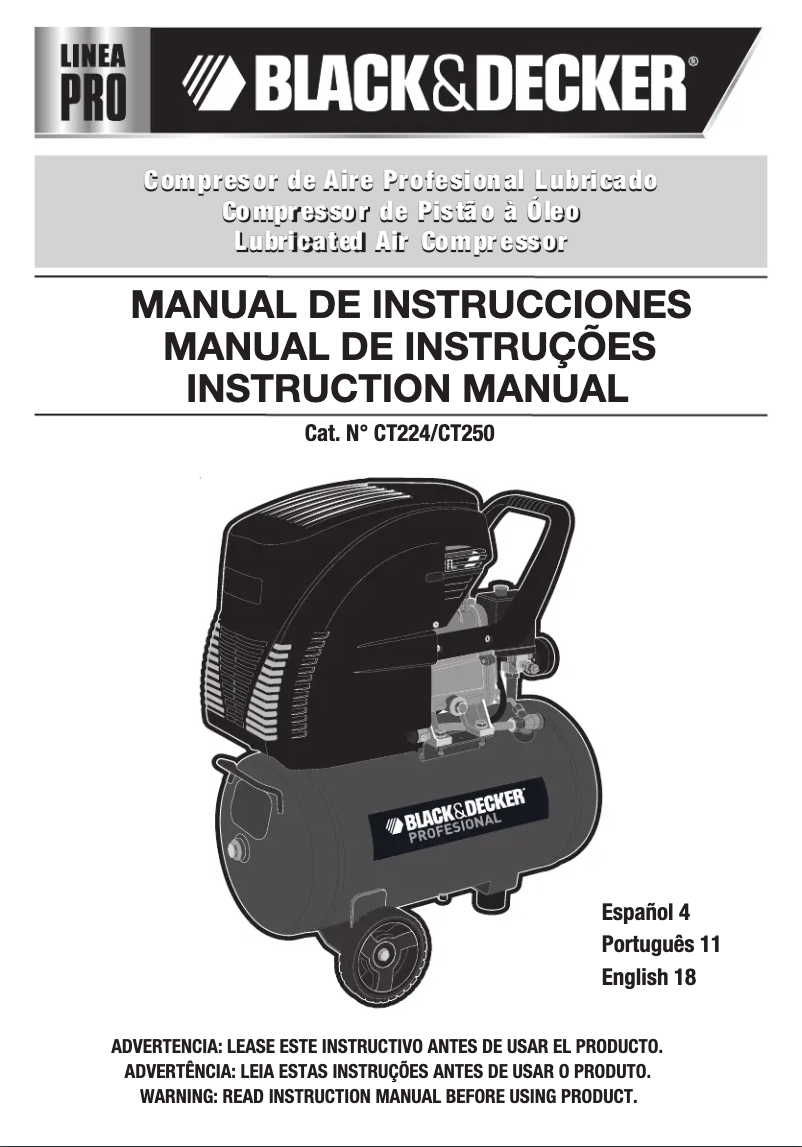 First page image of the manual for CT250