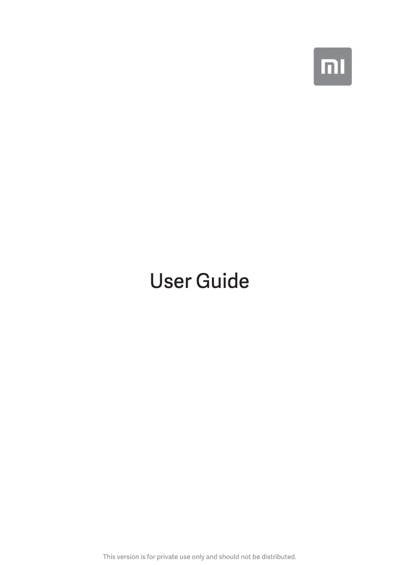 First page image of the manual for Poco F3 GT