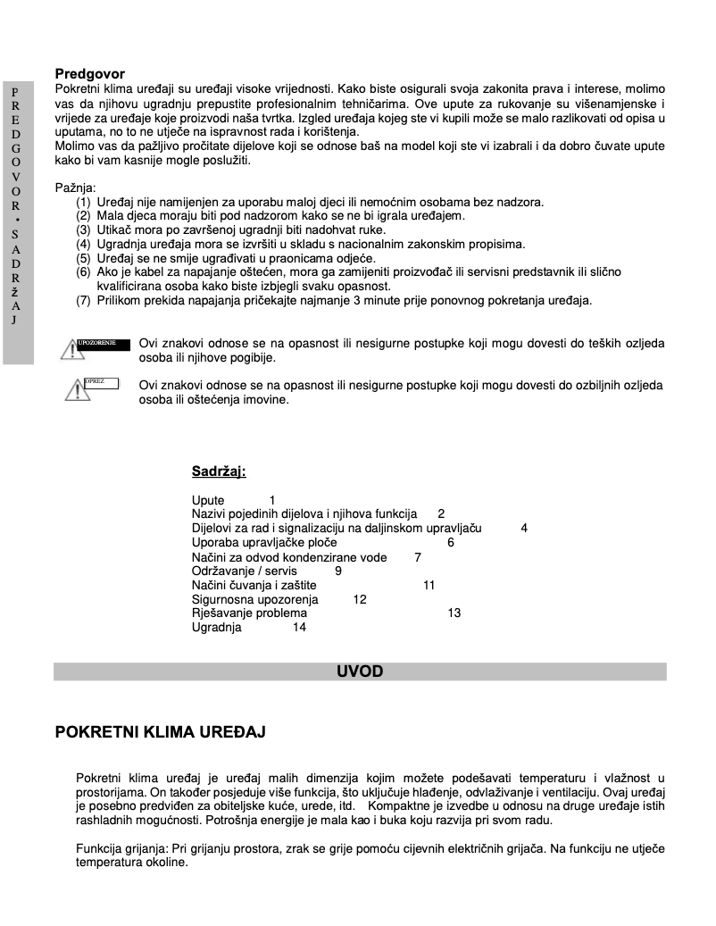 Page 1 de la notice Manuel utilisateur TriStar ac 5490