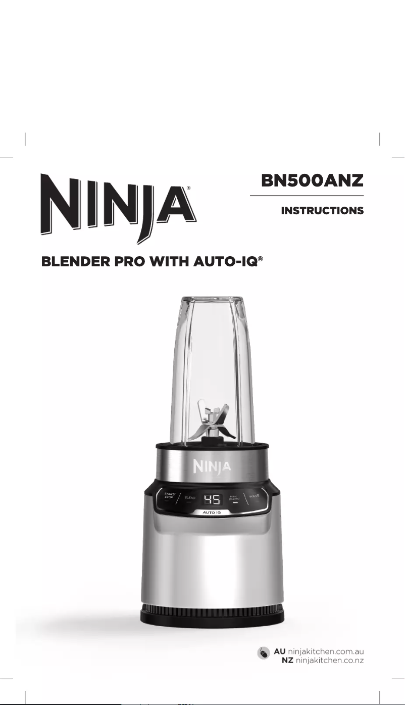 Page 1 of the manual User Manual Ninja Nutri Pro BN500A