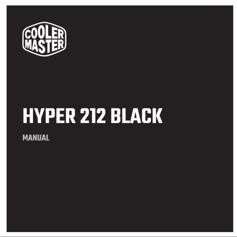 First page image of the manual for Hyper 212 Black