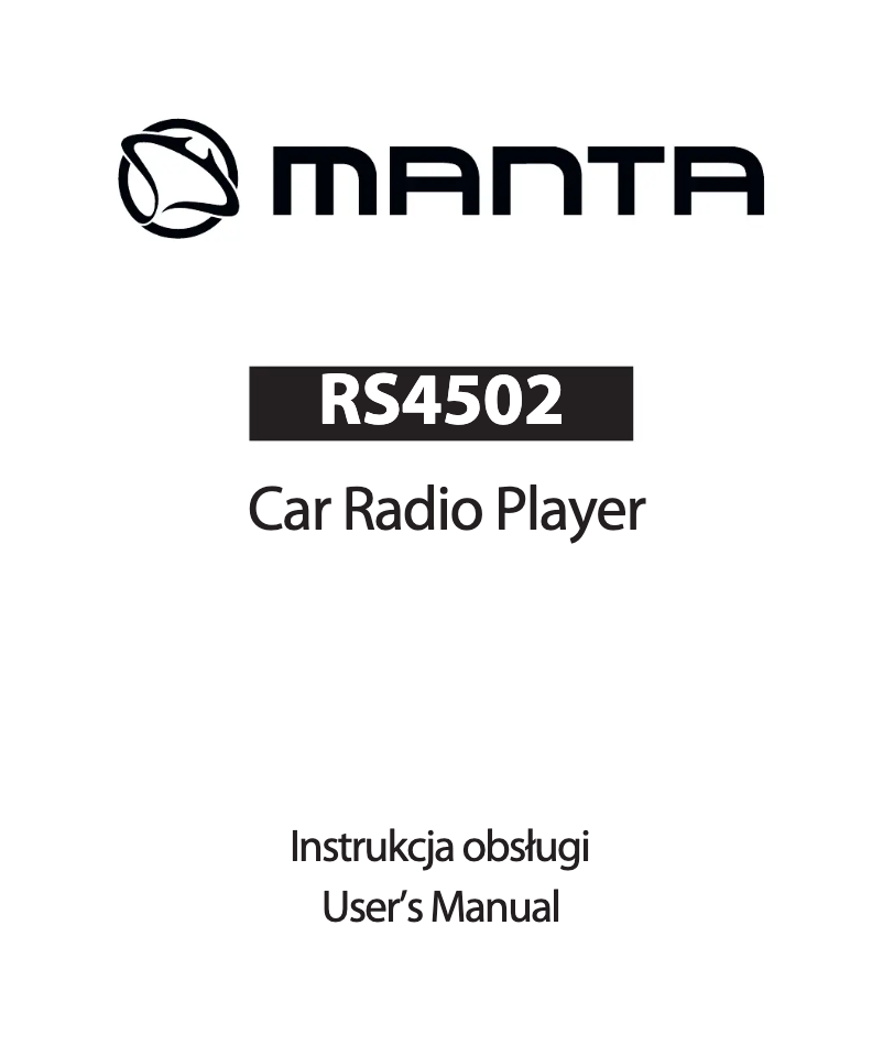 First page image of the manual for RS4502