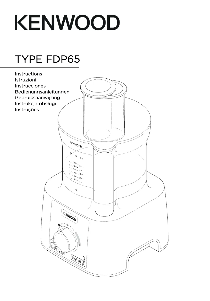 Page 1 of the manual User Manual Kenwood MultiPro Express FDP65