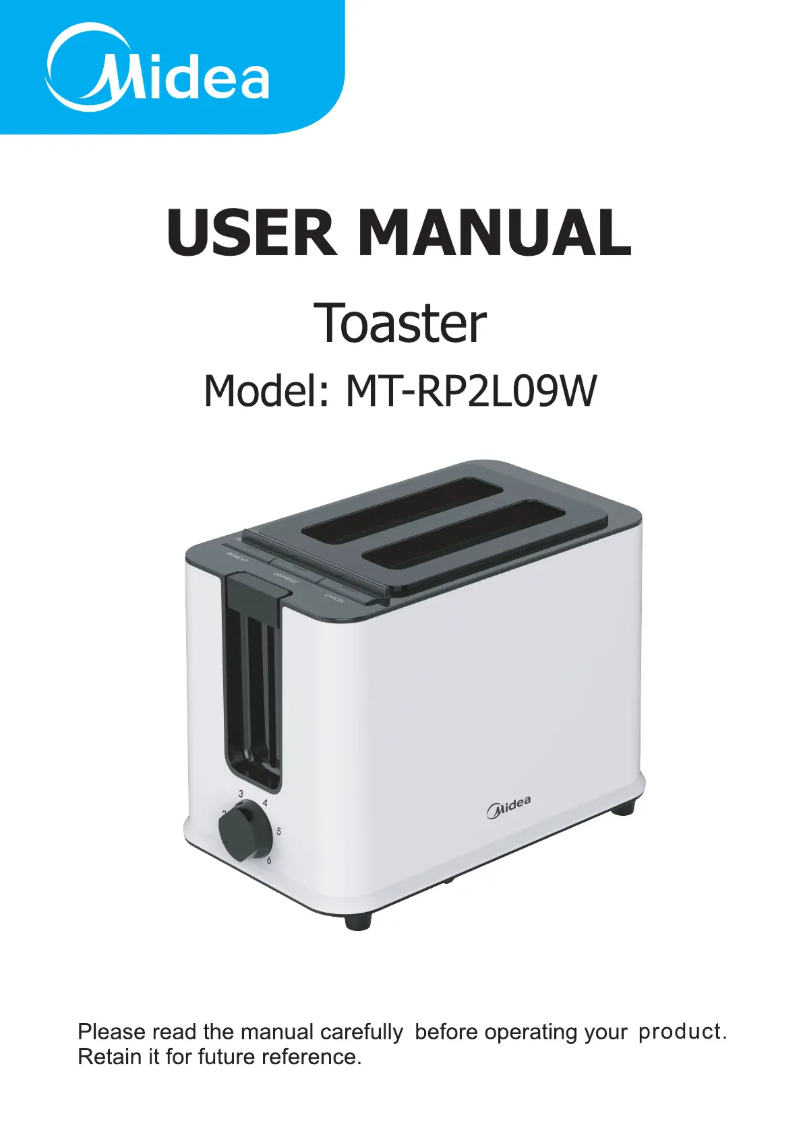 Page 1 of the manual User Manual Midea MT-RP2L09W