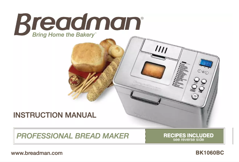 First page image of the manual for BK1060BC