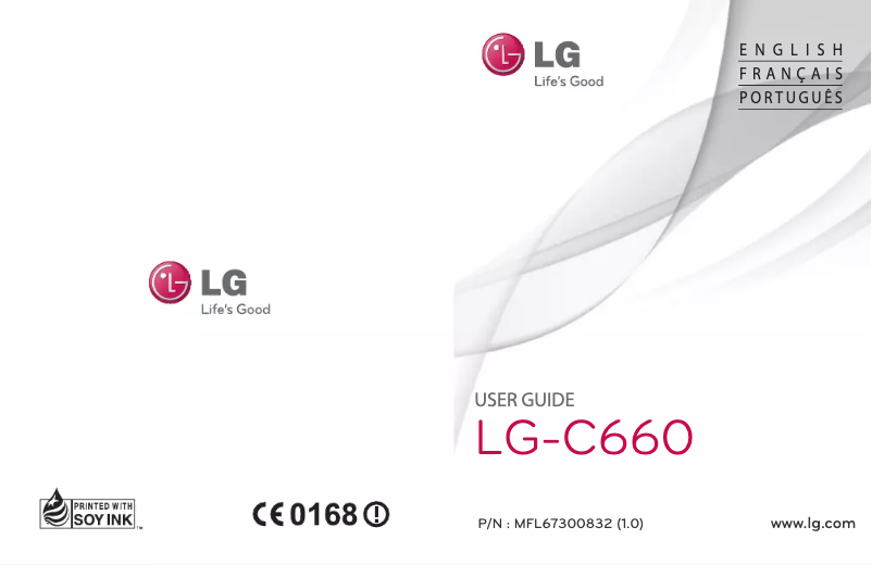Page 1 of the manual User Manual LG Optimus Pro C660