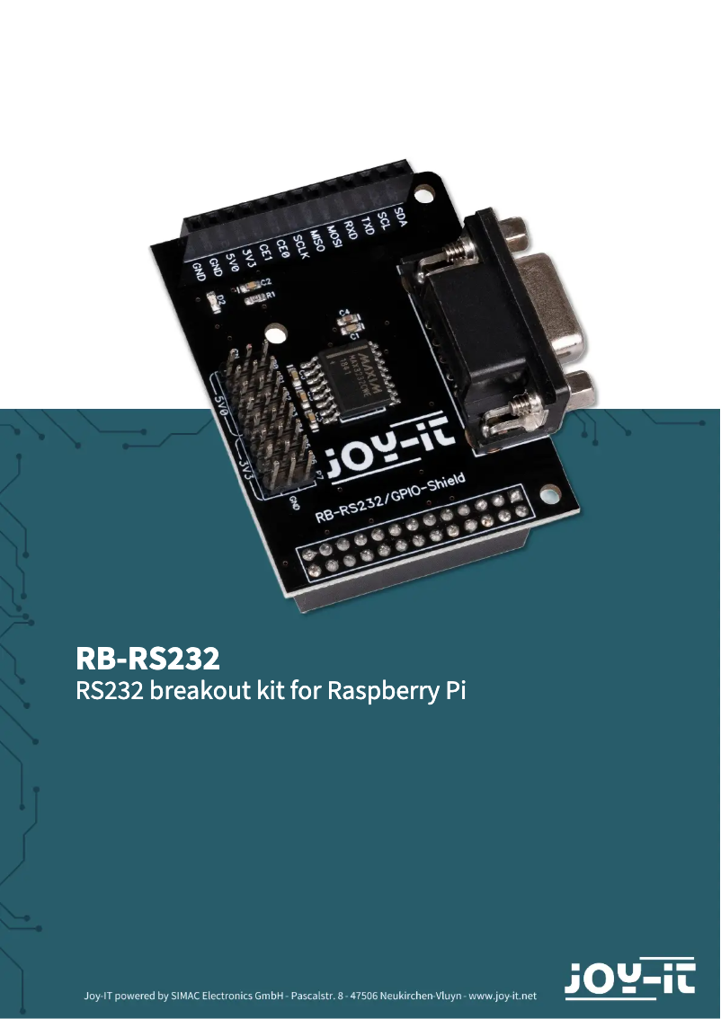 Image de la première page du manuel de l'appareil RB-RS232