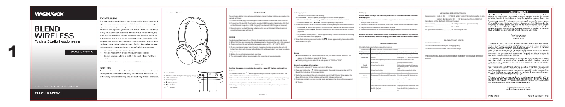 First page image of the manual for MBH542