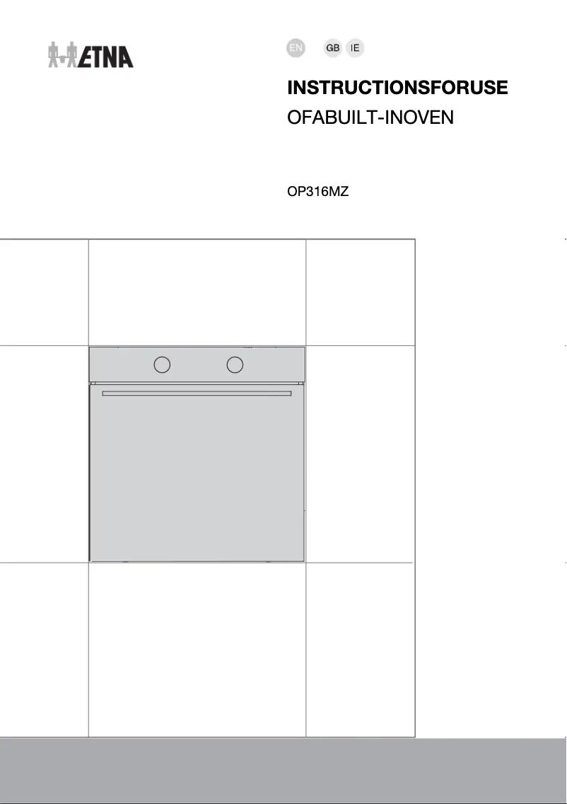 First page image of the manual for OP316MZ