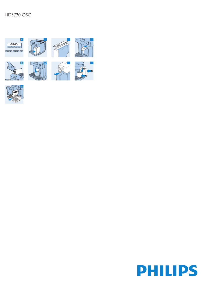 First page image of the manual for HD5730